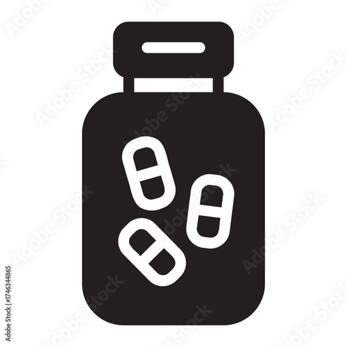 vitamin glyph icon