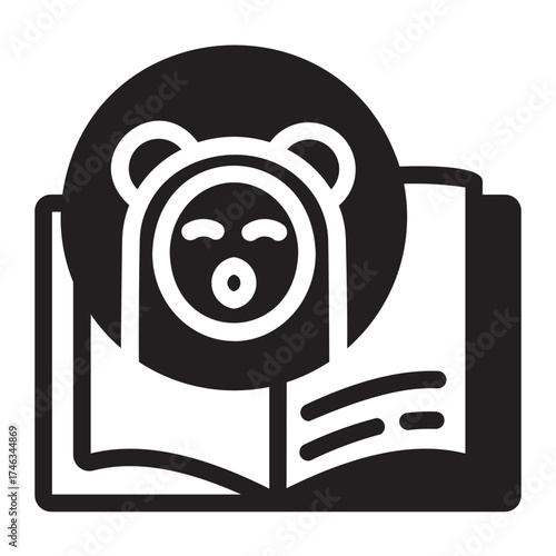 baby book glyph icon