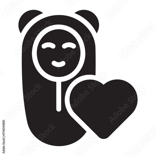 baby glyph icon
