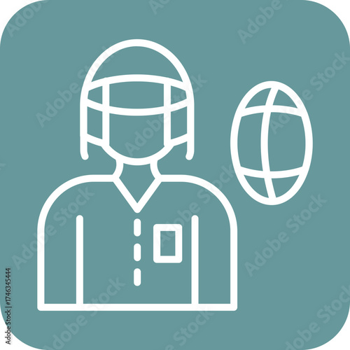 Quarterback Icon Style