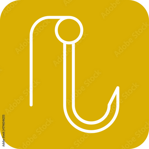 Fish Hook Icon Style