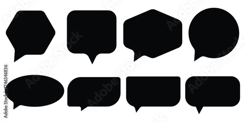 Speech Bubble. Conversation icon. Speech bubble, speech balloon, chat box and empty social media message