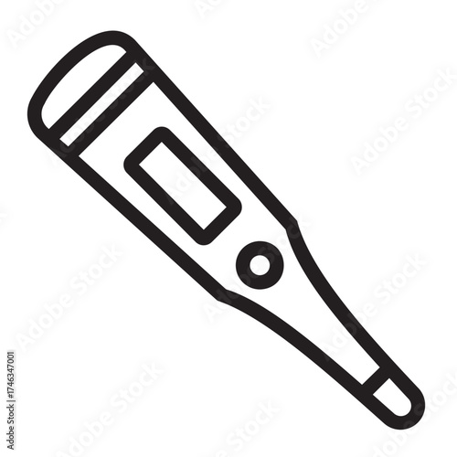 thermometer line icon