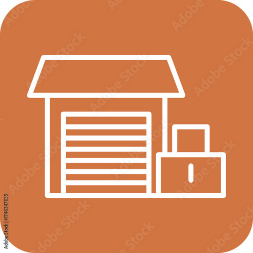 Warehouse Closed Icon Style