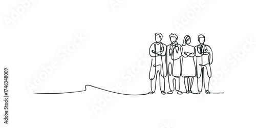 Group of healthcare professionals standing together