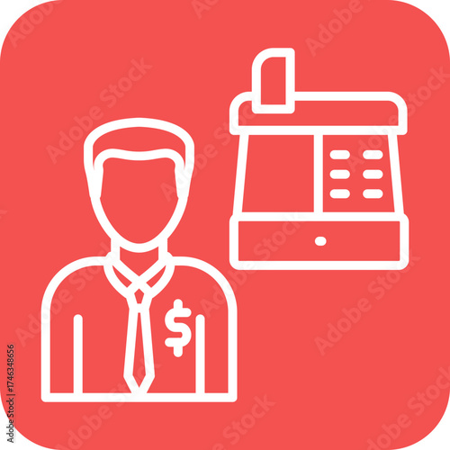 Cashier Icon Style