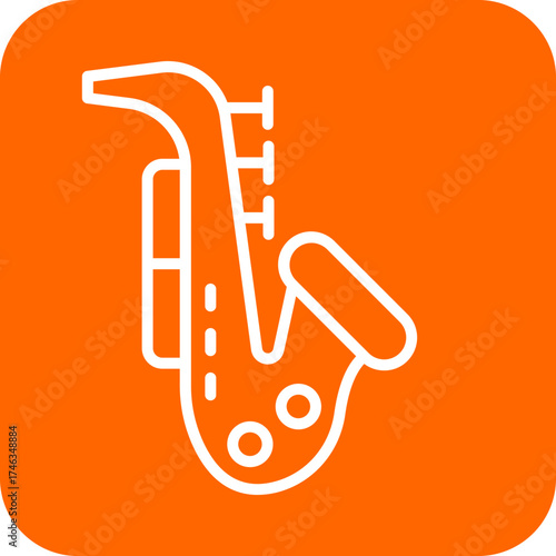 Saxophone Icon Style