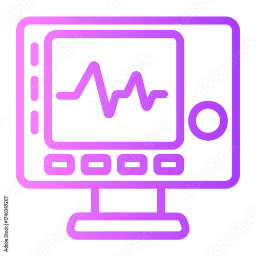 cardiogram gradient icon