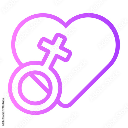 girl gradient icon