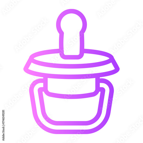 pacifier gradient icon
