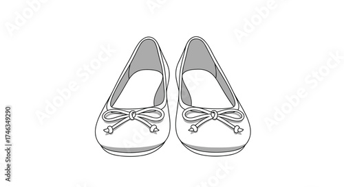 Elegant ballet flats with decorative bows are a versatile footwear choice for any occasion.