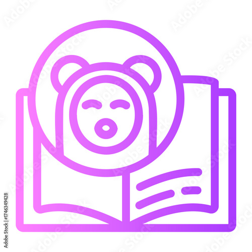 baby book gradient icon