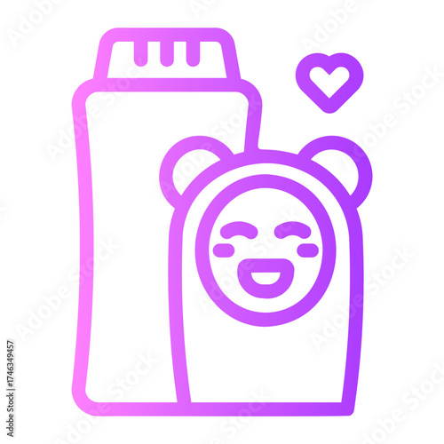 baby powder gradient icon