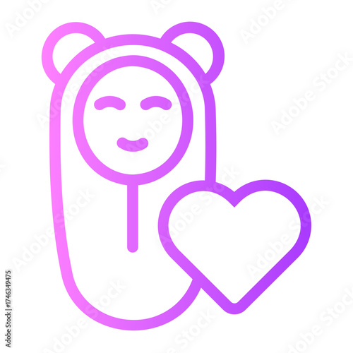 baby gradient icon