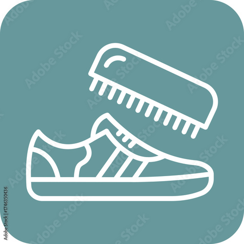 Polish Brush Icon Style