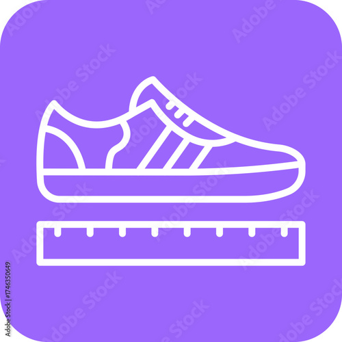 Shoe Size Icon Style
