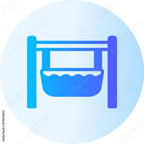 cradle gradient icon
