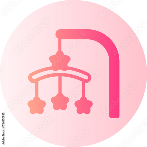 crib mobile gradient icon