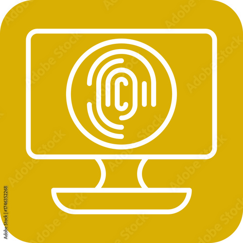 Biometric Computer Icon Style