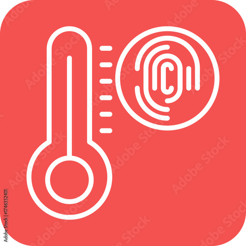 Biometric Thermostat Icon Style