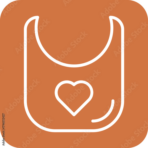 Baby Bib Icon Style