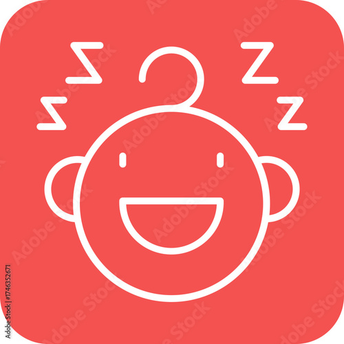 Sleeping Baby Icon Style