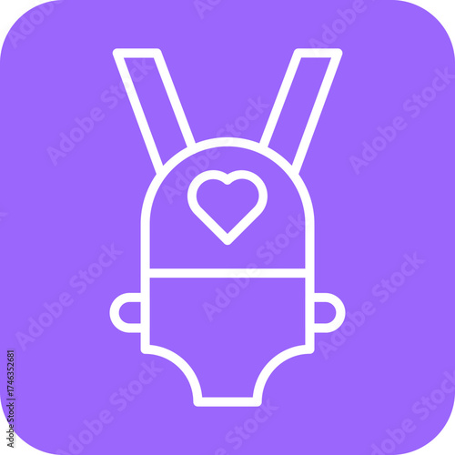 Baby Carrier Icon Style