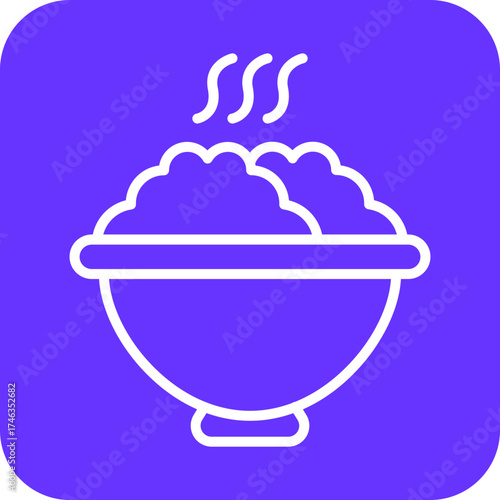 Food Bowl Icon Style