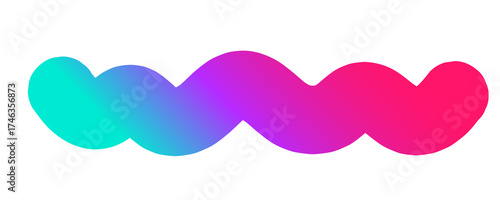 Colorful abstract graphic icon Geometric gradient style 