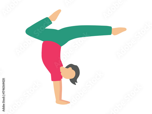 Asana Yoga Various Pose Illustration
