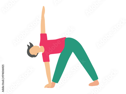 Yoga Pose meditation Illustration
