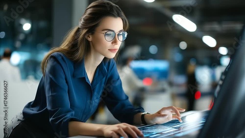 Edge AI Development Australian Embedded Systems Engineer Creates Autonomous Intelligence Chips on Edge Computing Platform Display. Using IoT Design Framework She Optimizes Distrib