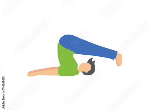 Yoga Posture Illustration
