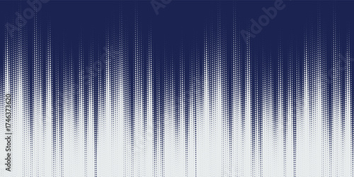 Abstract halftone wave dots background. Futuristic twisted grunge pattern, dots, circles. Vector modern optical pop art texture for posters, business cards and etc
