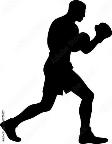 Kickboxing Silhouette Vector | Martial Arts Fighter SVG | Combat Sport Clipart