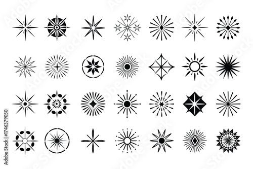 Sparkle Stars Icons Collection