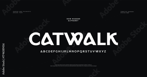 Creative simple modern urban alphabet font. Digital abstract futuristic, logo, music, sport, minimal technology typography. Simple numeric vector illustration

