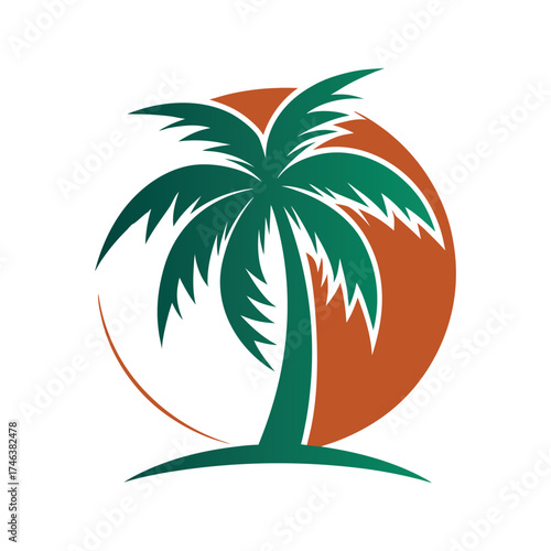 Palm tree vector