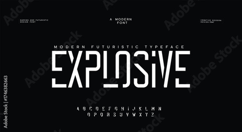 Abstract Fashion font alphabet. Minimal modern urban fonts for logo, brand etc. Typography typeface uppercase lowercase and number. vector illustration

