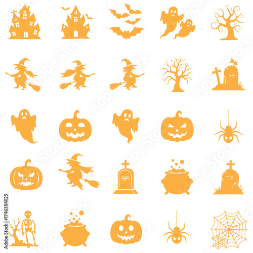 Halloween Vector icons.