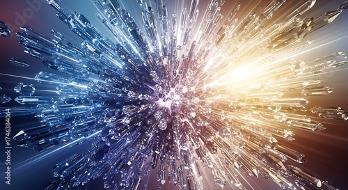 Radiant crystalline array with dynamic optical propagation patterns