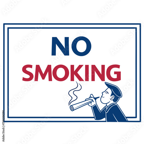 No smoking sign vector design banner template graphic resources 