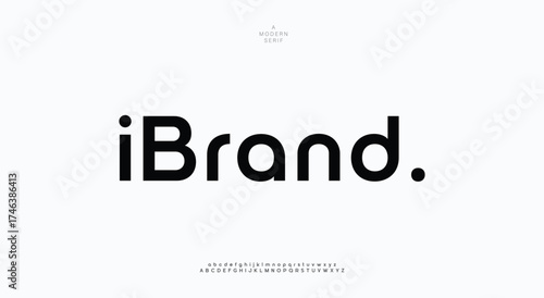 Abstract modern alphabet fonts. Typography minimalist urban digital fashion future creative logo font.