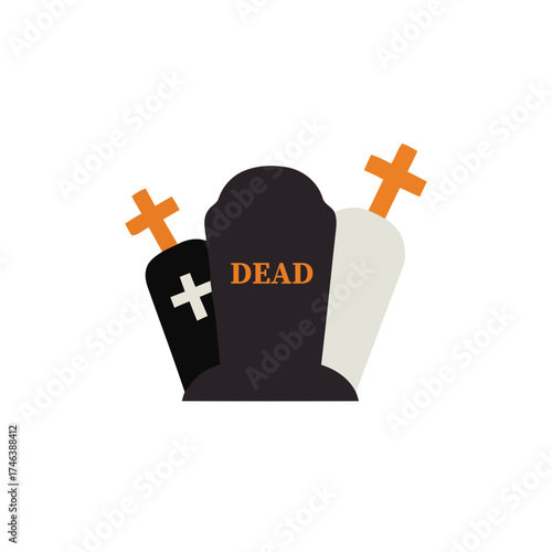 Halloween Tombstone  – Flat and Simple Grave Markers