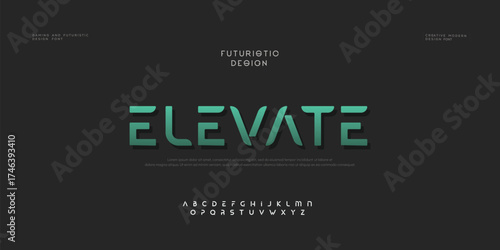 Abstract font alphabet. Minimal science fiction and futuristic letters. Smart space typographic design for technology IT conpany logo, digital display graphic, innovation science text. Vector 


