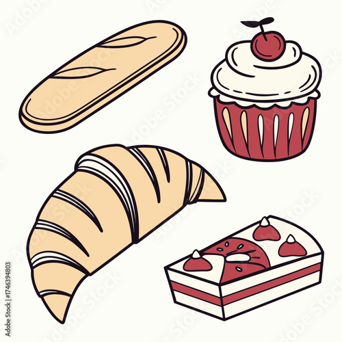 A delightful assortment of baked goods
