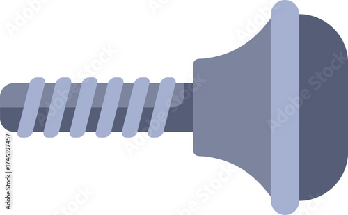 Metal screw fastener with a helical ridge, being used for fastening objects tightly together