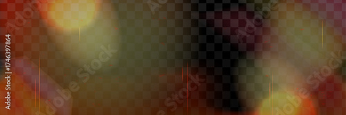Overlay film with orange and prism blur mesh color glow. Overlay film light background warm cinematic effect
