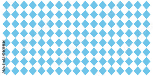Bavarian Oktoberfest seamless pattern with blue and white rhombus Flag of Bavaria Oktoberfest blue checkered background	