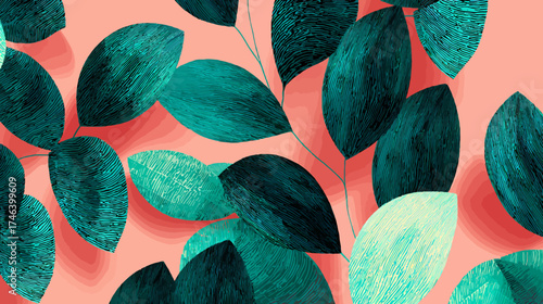 seamless pattern with colorful flowers